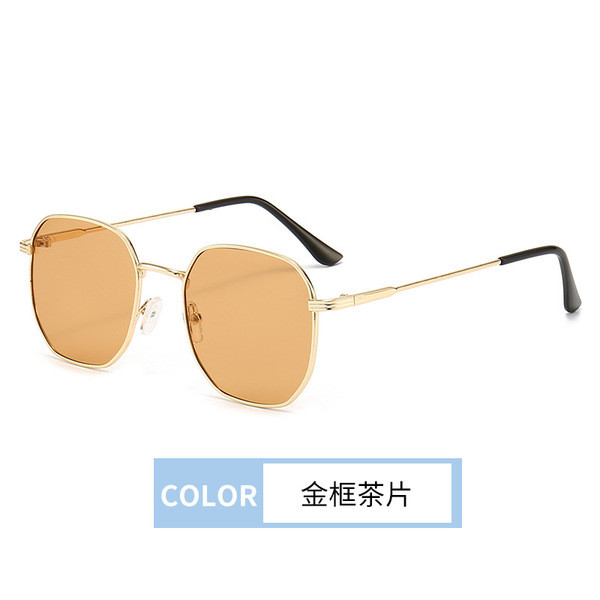 2024 new square frame sunglasses, colorful and fashionable, same style for men and women