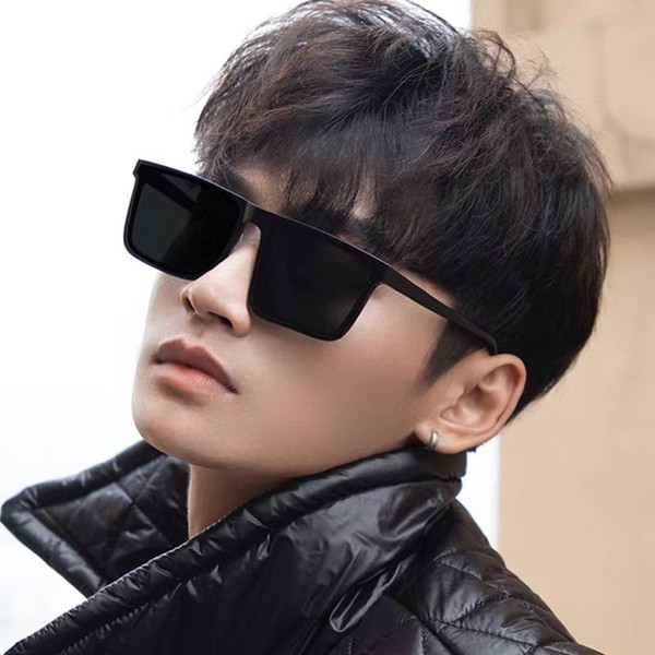 Douyin same style sunglasses new style fashion square sunglasses men&#39;s driving special anti-ultraviolet driving glasses