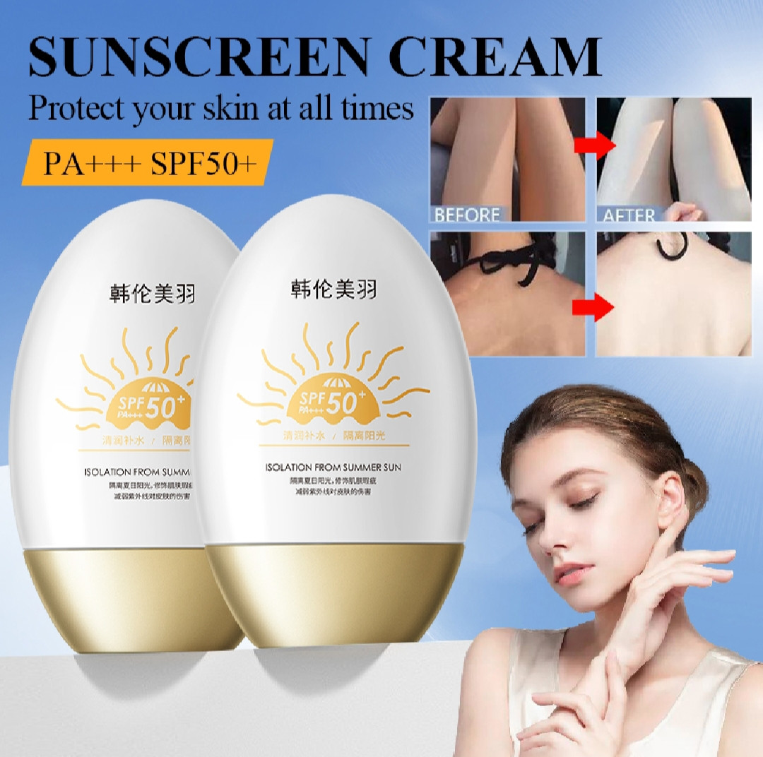 12.5H Sun Protect Sunscreen For Face Facial Sunscreen Cream Sunblock SPF50 PA+++ whitening Waterproof Lasting UVA/UVB Skin Protect for face and body protection Control Oil Refreshing Moisturizing sunb