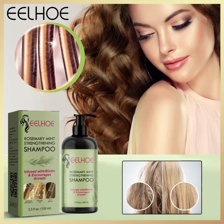 Eelhoe Original Rosemary Mint Strengthening Shampoo Repair Dry Frizzy Damage Anti Itch Dandruff Strong Shampoo