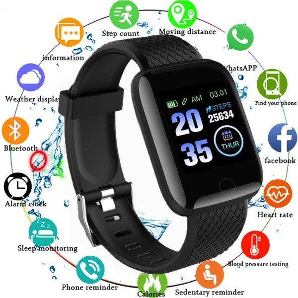 116 plus smart bracelet message reminder color screen sports D18S D20 Y68 smart bracelet drop shipping