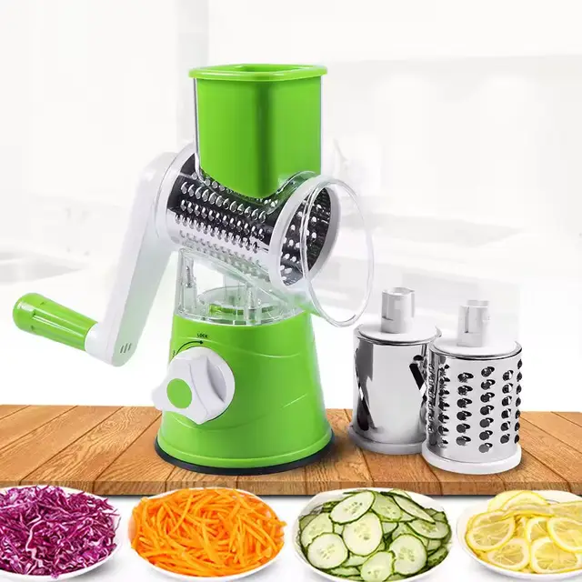 Hand-cranked vegetable cutter  multi-function vegetable cutter hand-cranked rotary grater