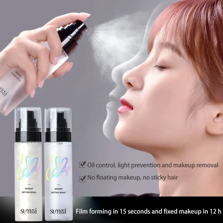 Makeup Setting Spray Waterproof Long Lasting Oil Control, Moisturizing Refreshing Not Greasy Not Easy to take off Makeup, Natural Matte Shimmer Setting Effect